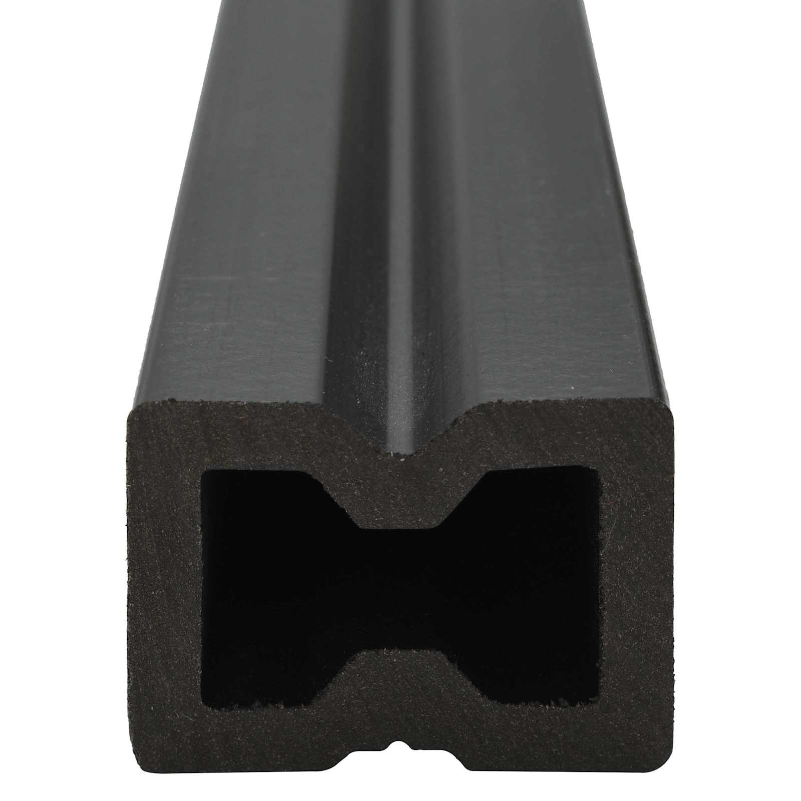 Terrassendiele 108 pcs Schwarz WPC