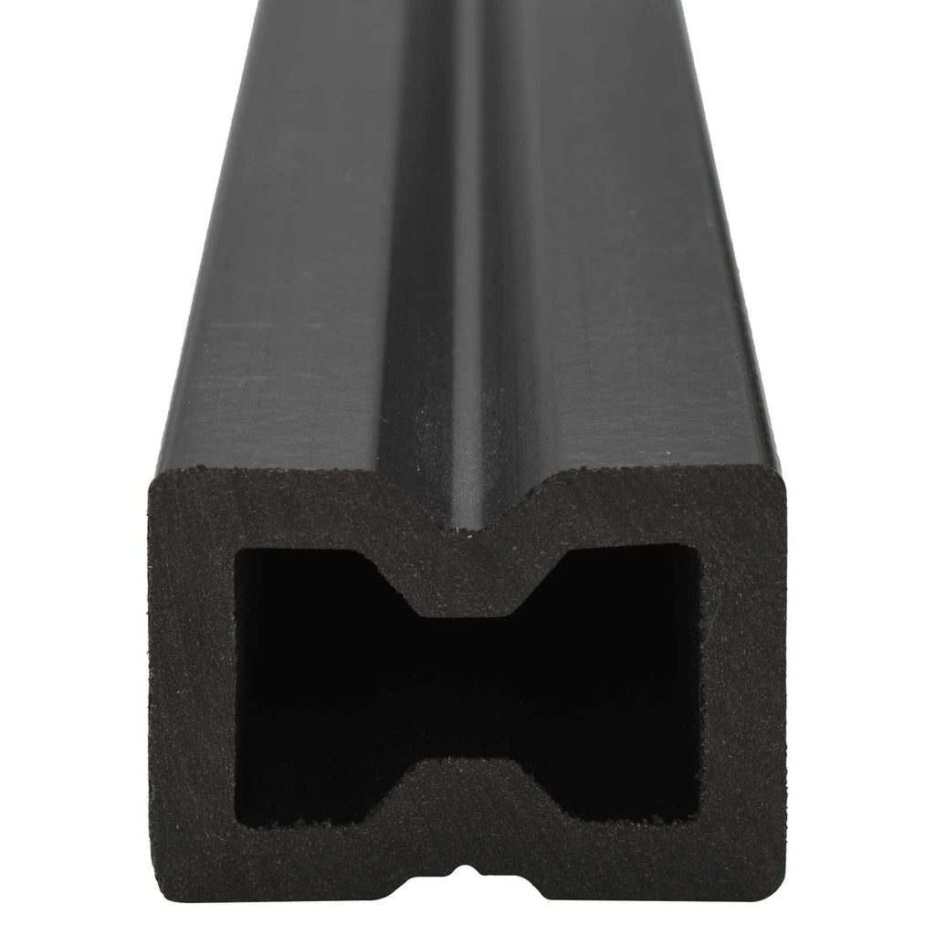 Terrassendiele 48 pcs Schwarz WPC