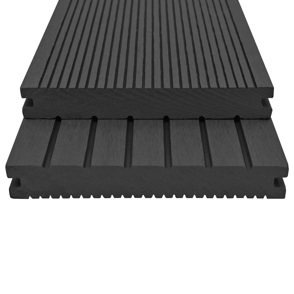 Terrassendiele 30 pcs Schwarz WPC