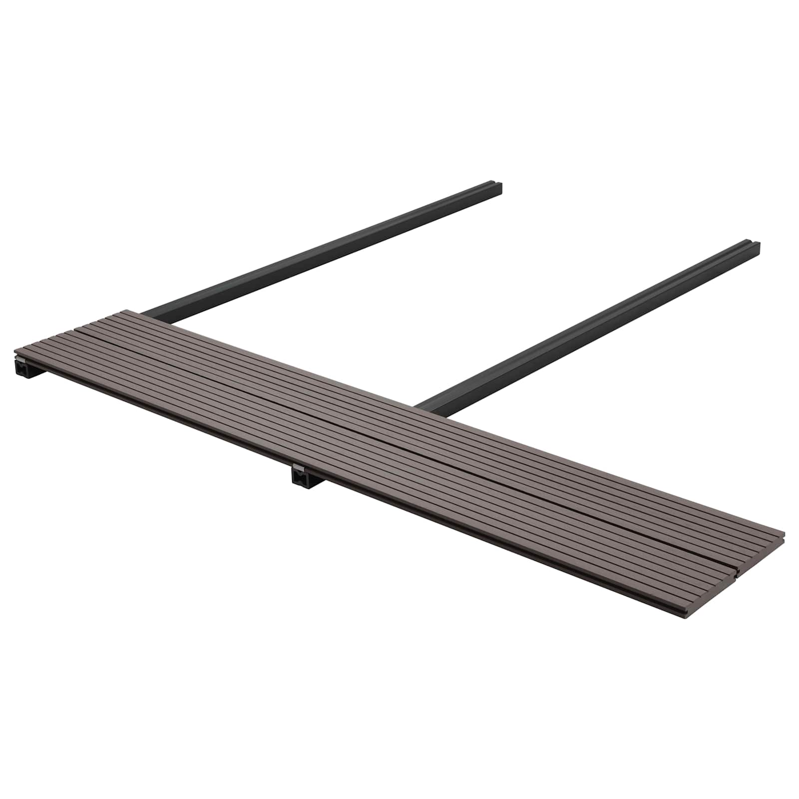 Terrassendiele 90 pcs Dunkelbraun WPC