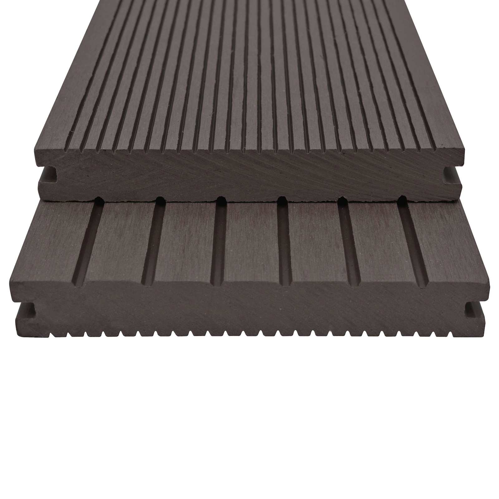 Terrassendiele 90 pcs Dunkelbraun WPC