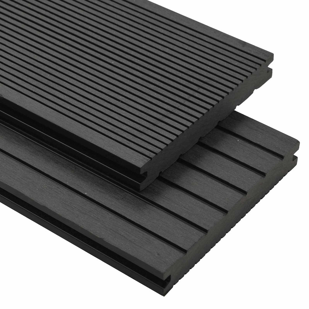 Terrassendiele 40 pcs Schwarz WPC