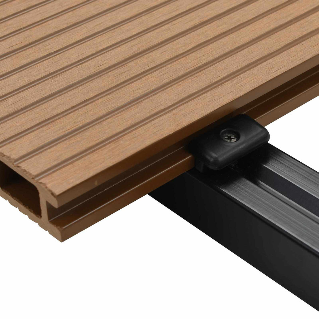 Terrassendiele 78 pcs Teakfarbe WPC
