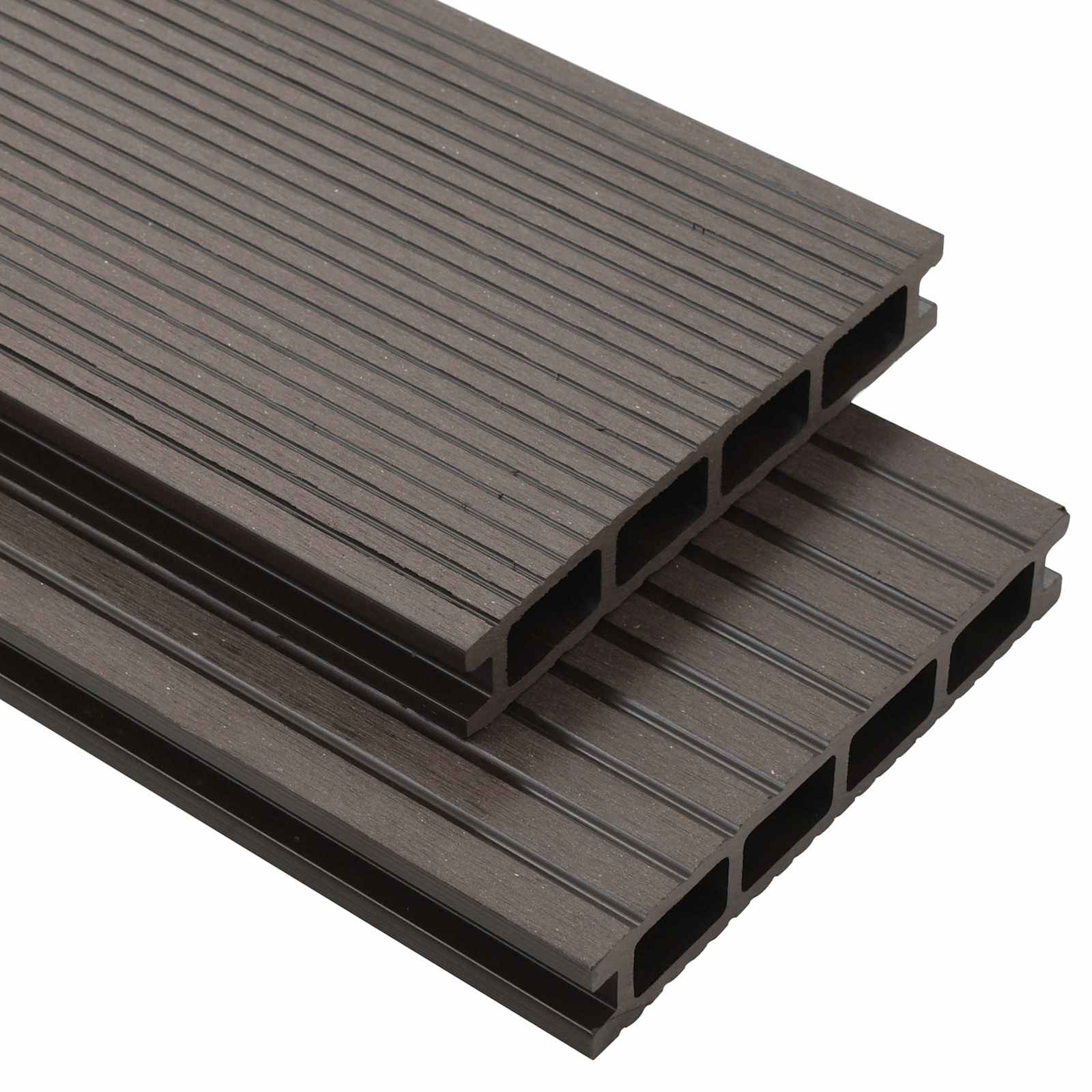 Terrassendiele 90 pcs Dunkelbraun WPC