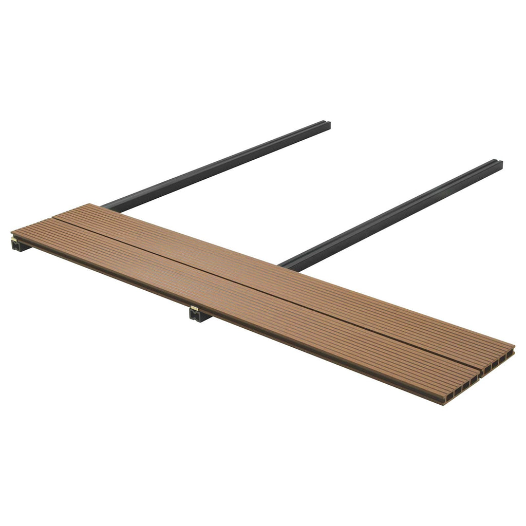 Terrassendiele 64 pcs Teak WPC
