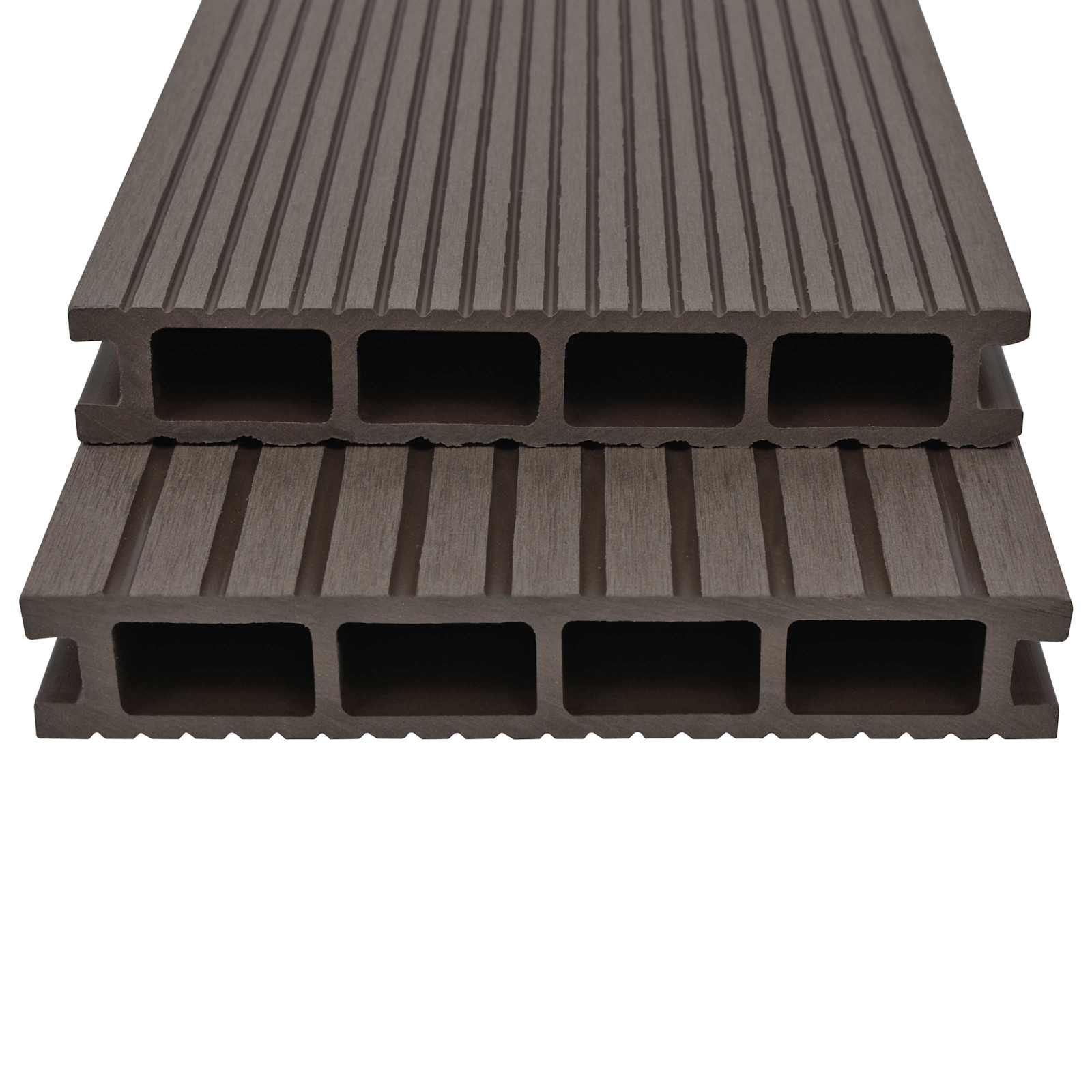 Terrassendiele 32 pcs Dunkelbraun WPC
