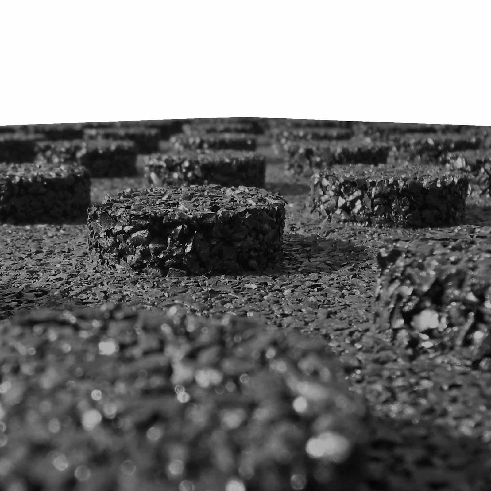 Sturzschutzfliesen 18 pcs Schwarz 50 x 50 cm Gummi