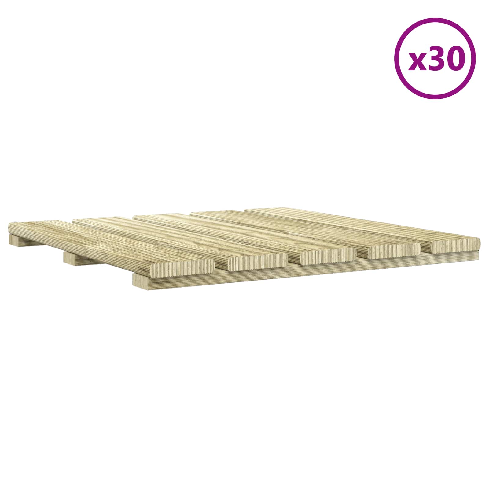 Terrassenfliese 30 pcs Grün 50 x 50 cm