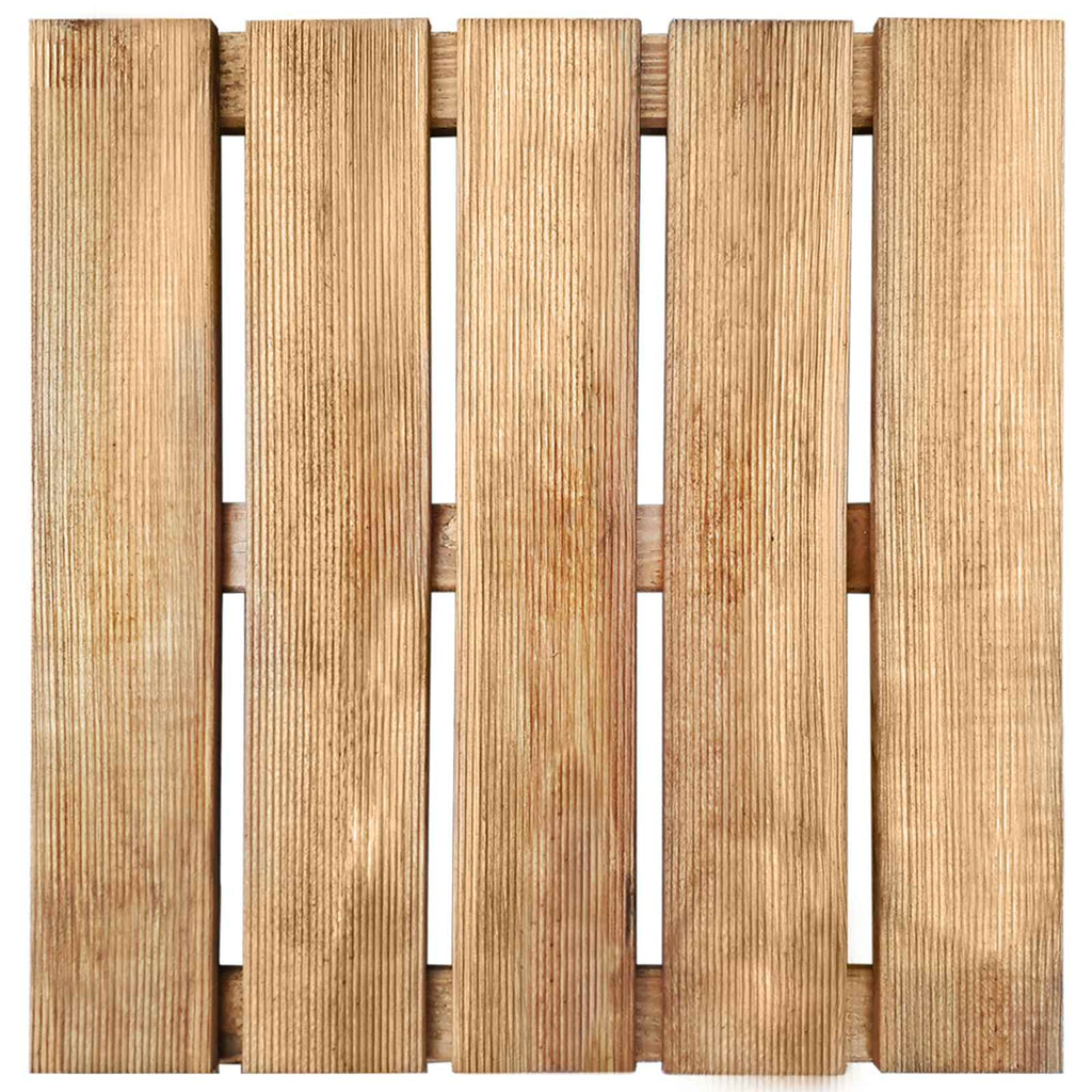 Terrassenfliese 18 pcs Braun 50 x 50 cm