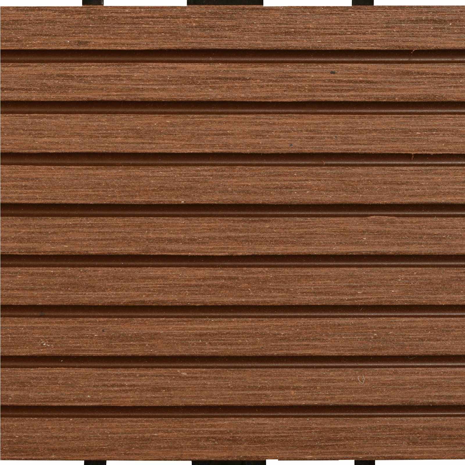 Terrassenfliese 22 pcs Braun 30 x 30 cm WPC