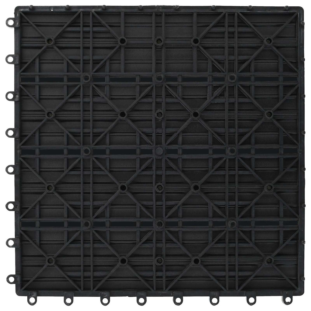 Terrassenfliese 22 pcs Grau 30 x 30 cm WPC