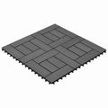Terrassenfliese 22 pcs Grau 30 x 30 cm WPC