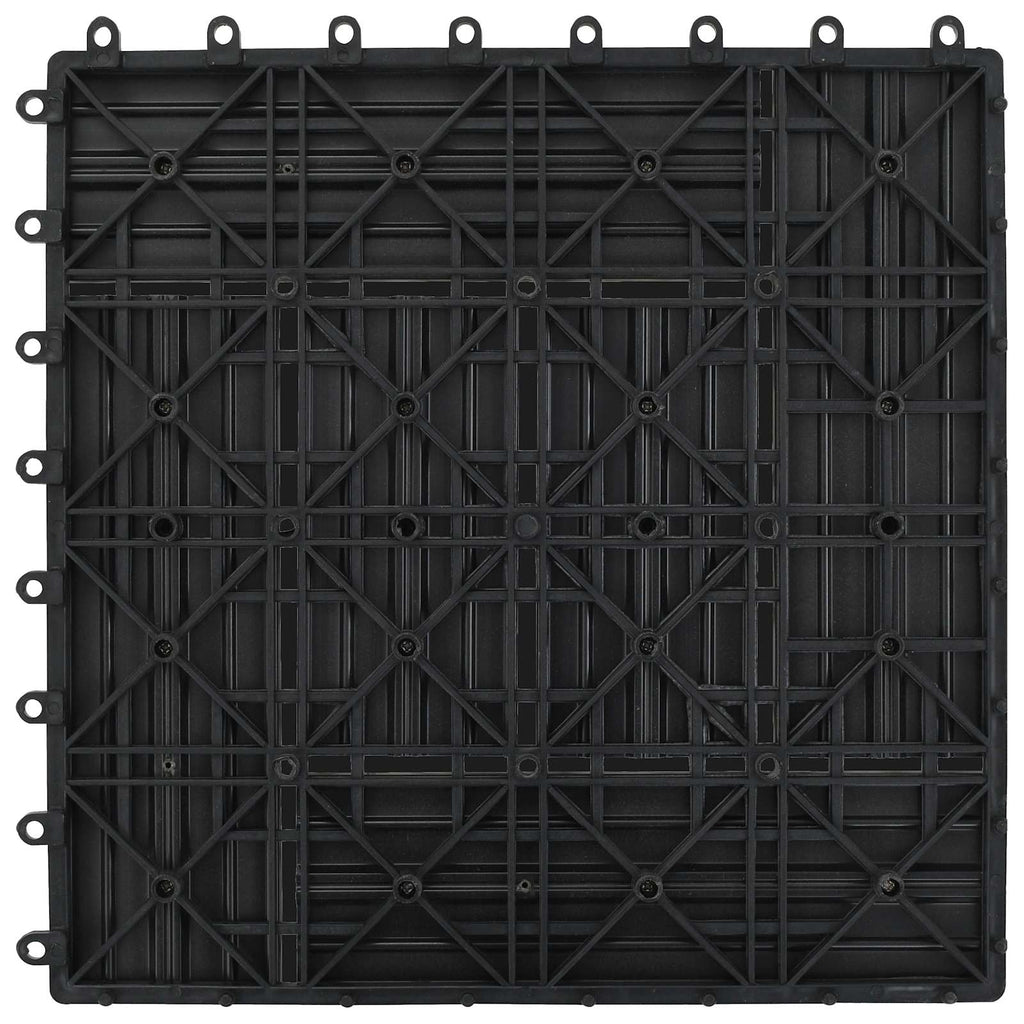 Terrassenfliese 22 pcs Grau 30 x 30 cm WPC