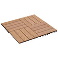 Terrassenfliese 22 pcs Teak 30 x 30 cm WPC