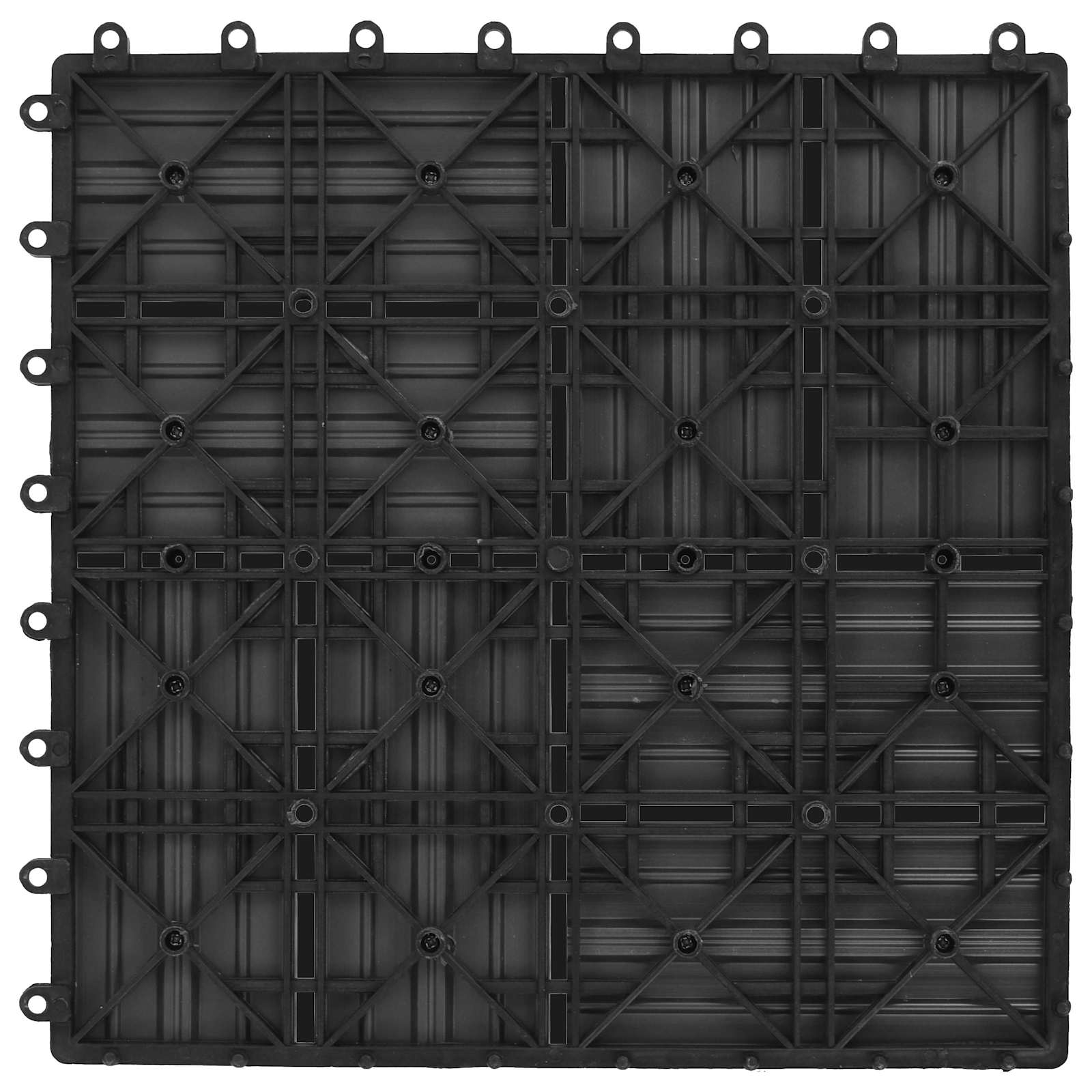 Terrassenfliese 22 pcs Grau 30 x 30 cm WPC
