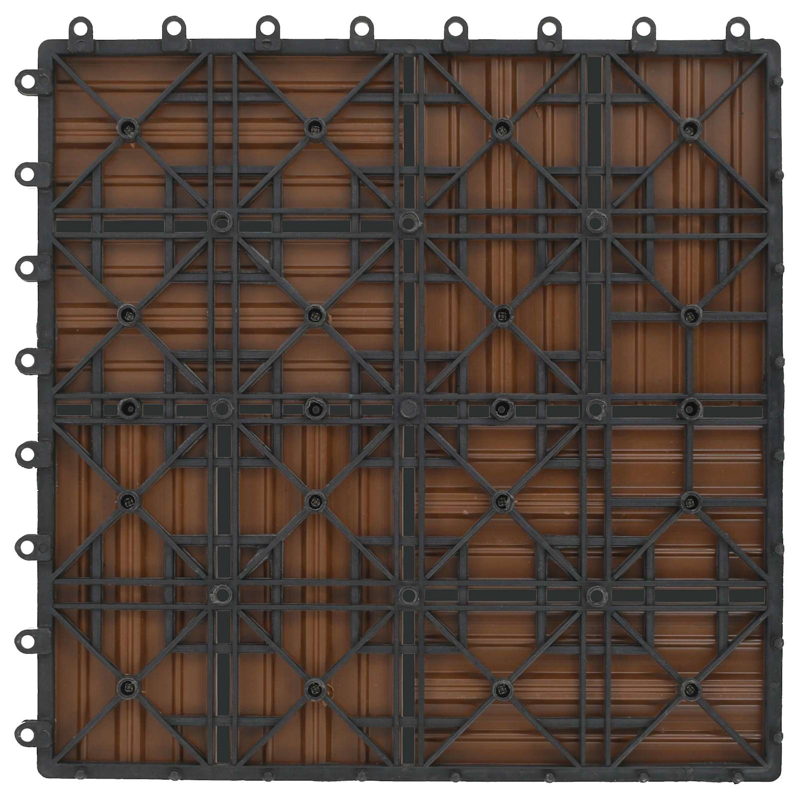 Terrassenfliese 22 pcs Teak 30 x 30 cm WPC