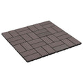 Terrassenfliese 22 pcs Dunkelbraun 30 x 30 cm WPC