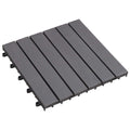 Terrassenfliese 30 pcs Grau 30 x 30 cm Akazien-Hartholz
