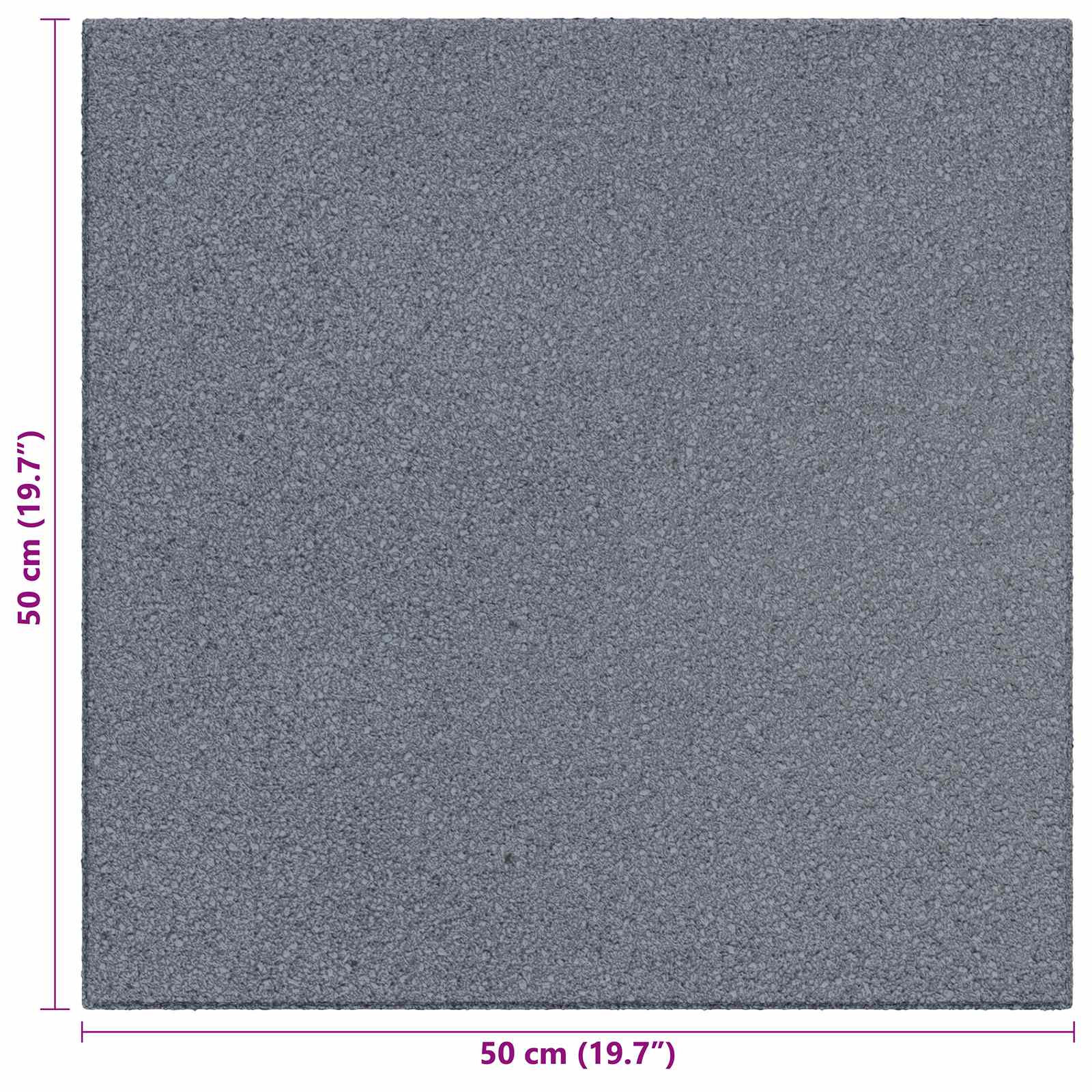 Sturzschutzfliesen 24 pcs Grau 50 x 50 cm Gummi