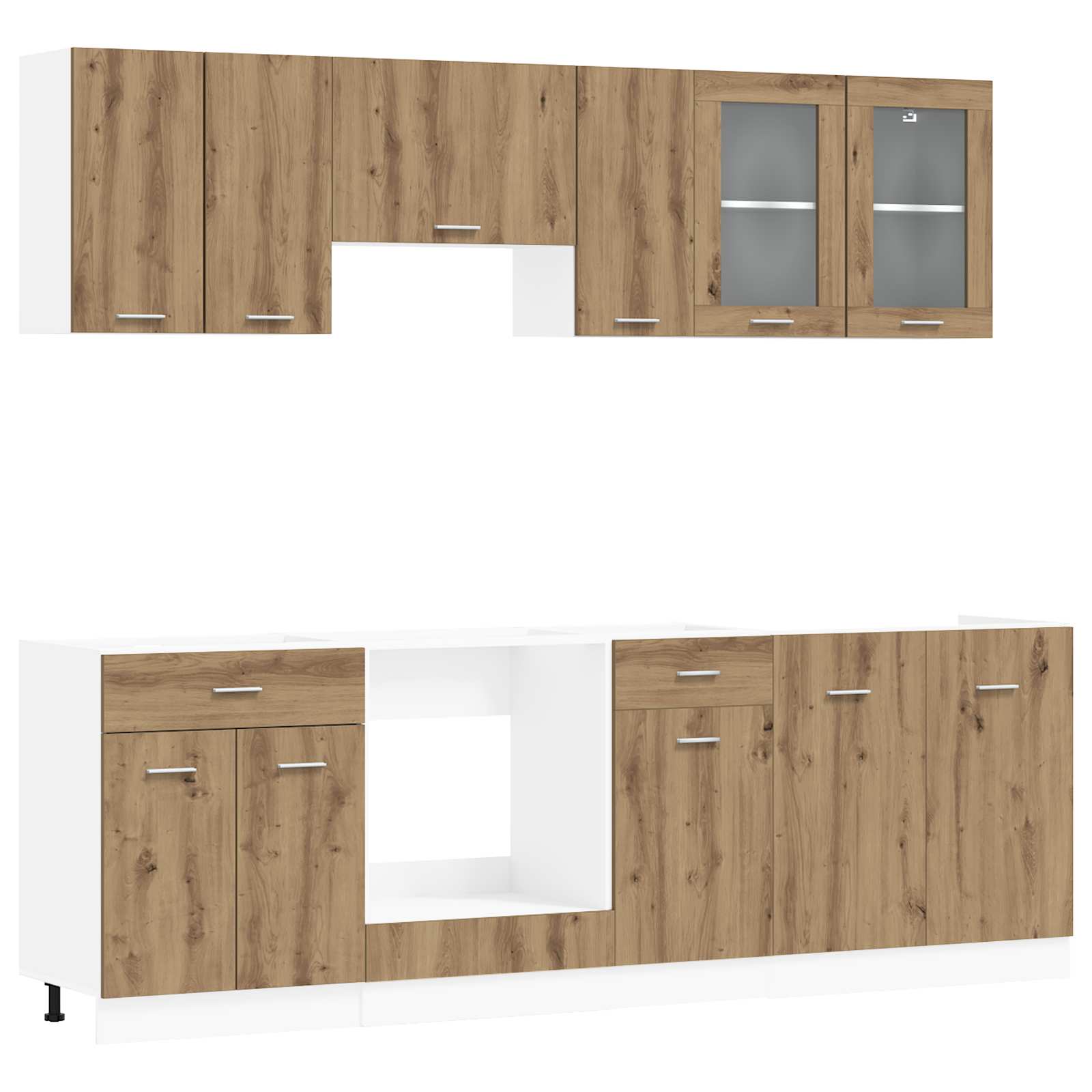 Kücheneinheit Lyon 8 pcs Holzwerkstoff