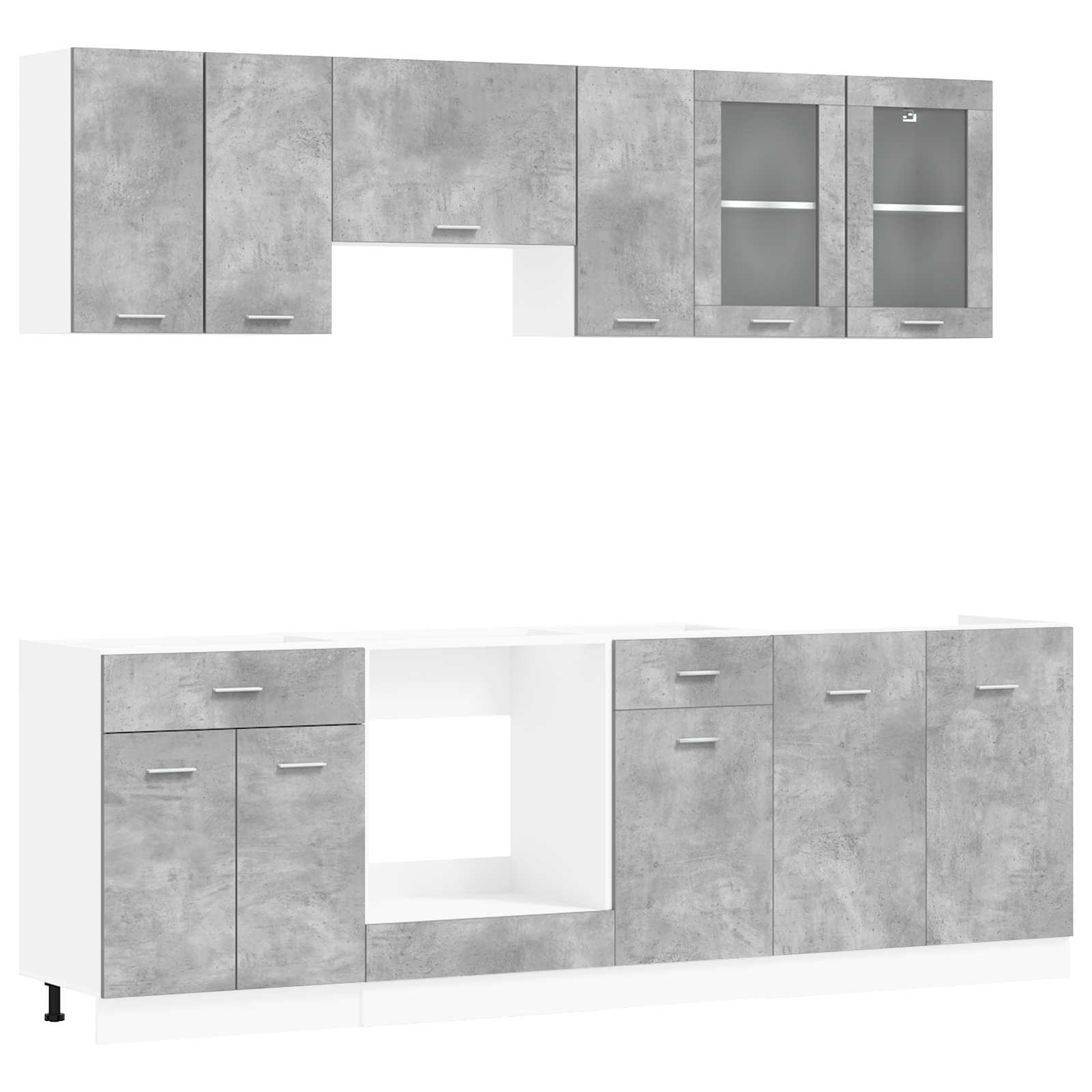 Kücheneinheit Lyon 8 pcs Holzwerkstoff