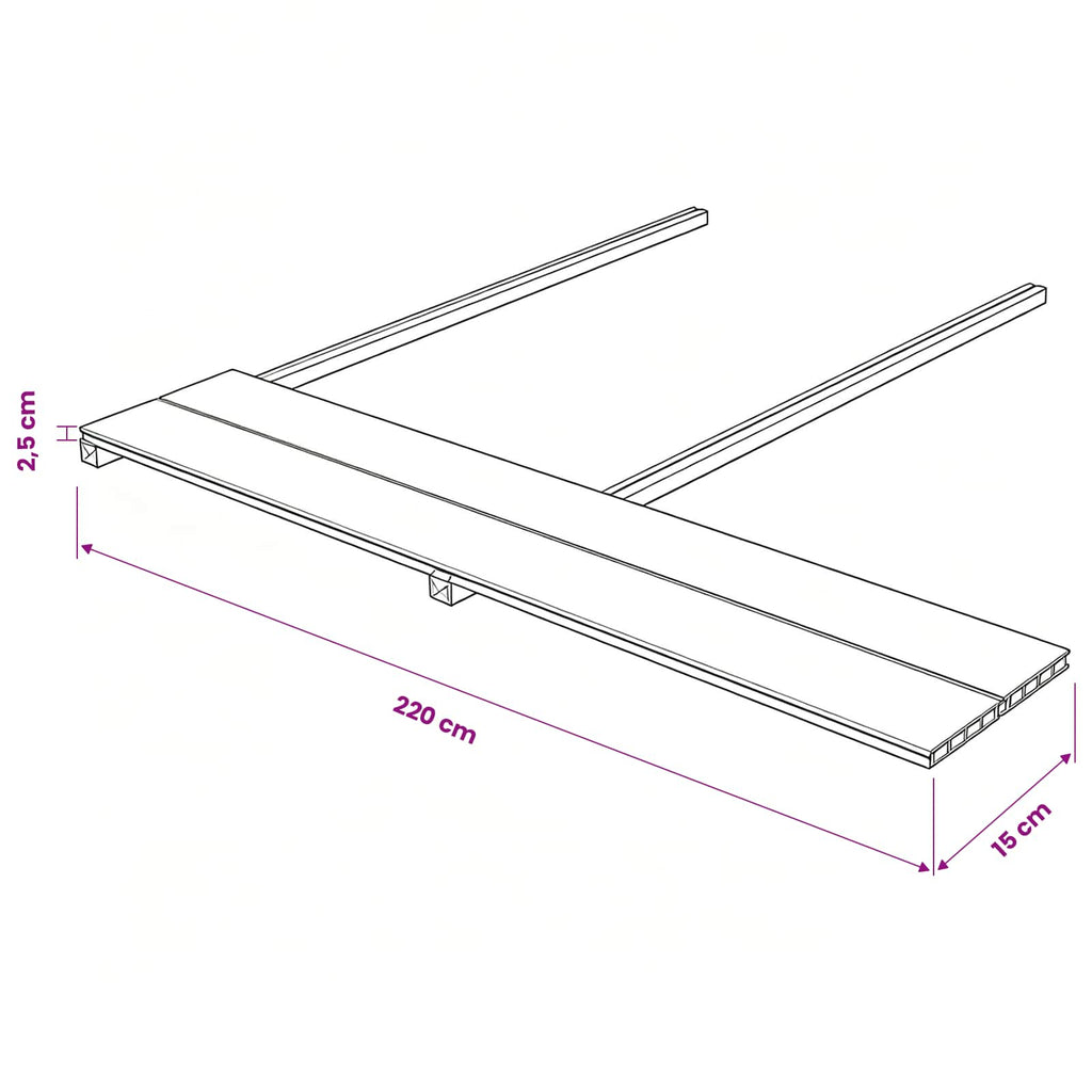 Terrassendiele 6 pcs Dunkelbraun WPC