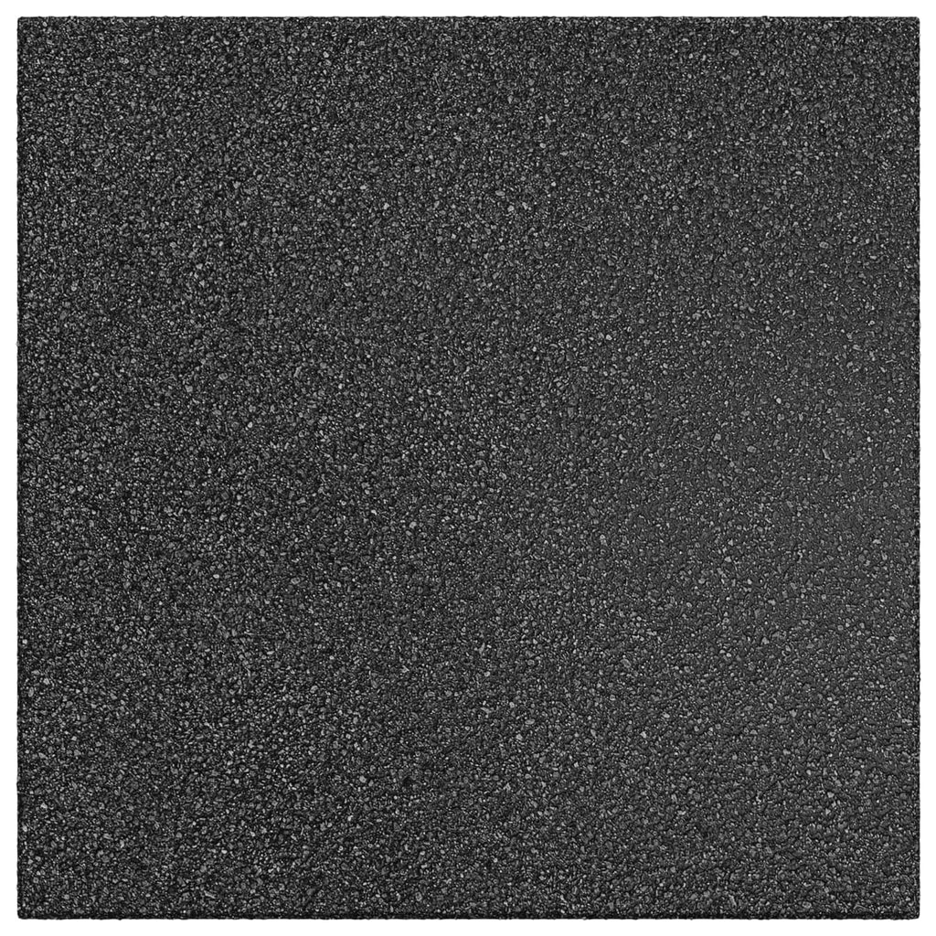 Sturzschutzfliesen 6 pcs Schwarz 50 x 50 cm Gummi