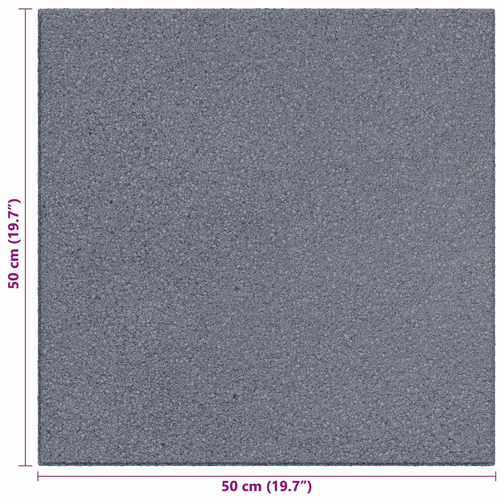 Sturzschutzfliesen 6 pcs Grau 50 x 50 cm Gummi
