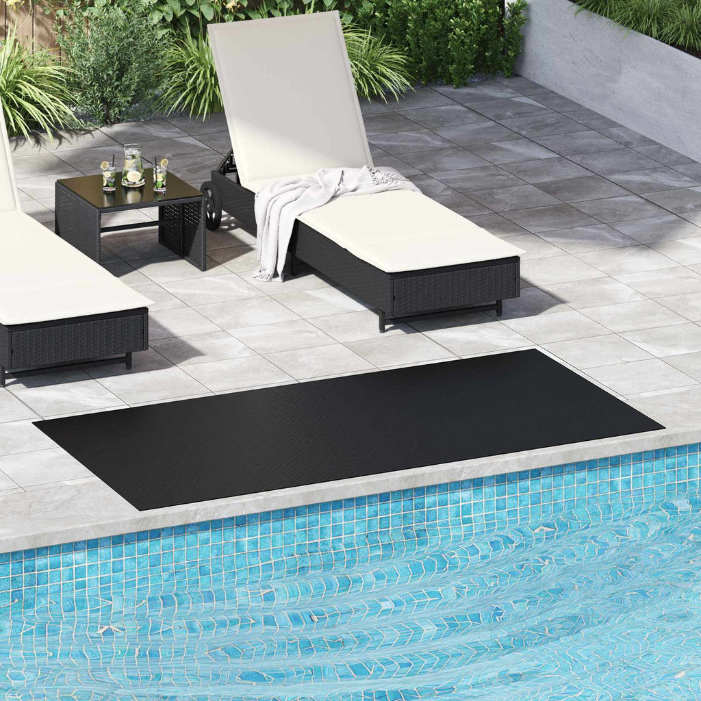 Bodenbelag Schwarz 1 x 2 m Gummi