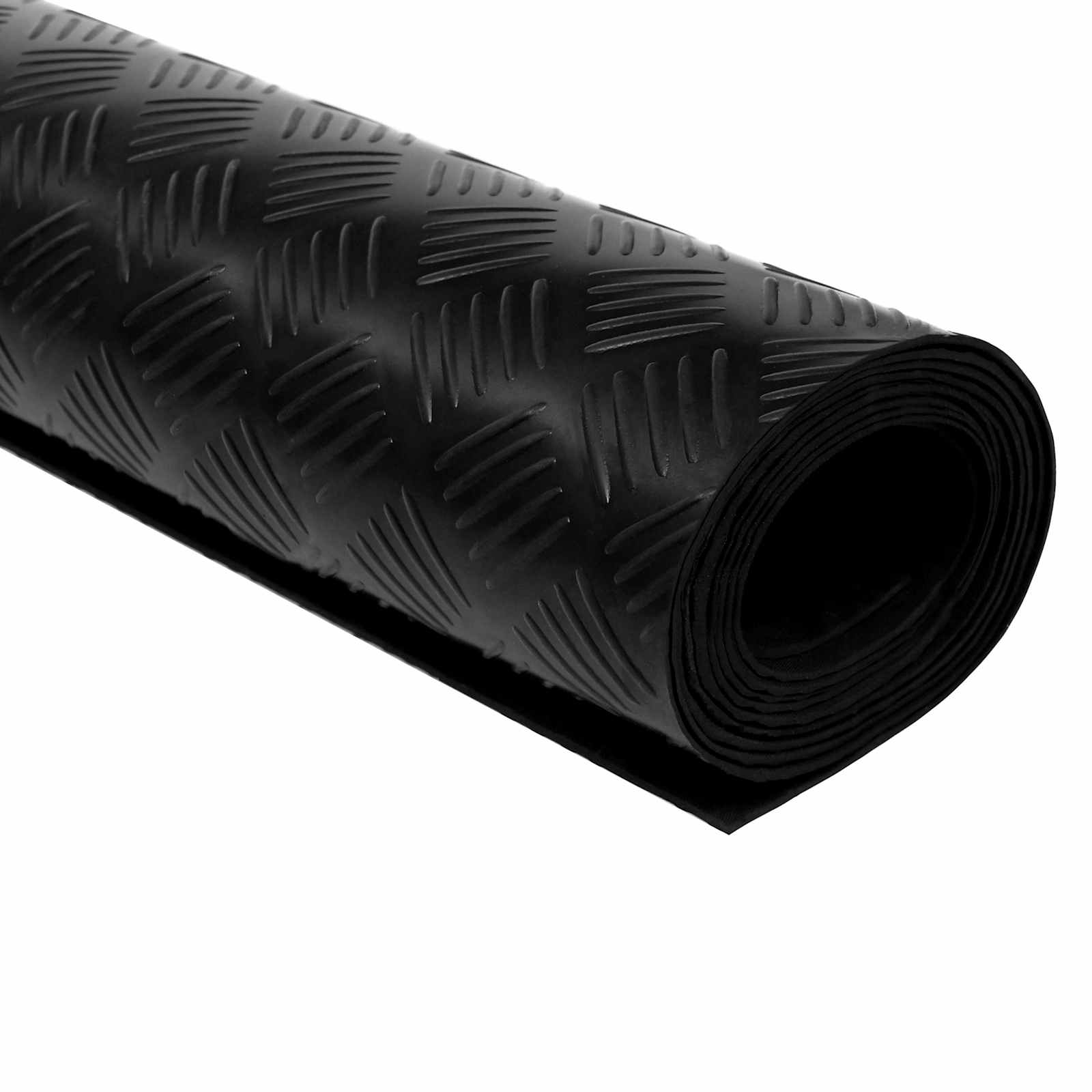 Bodenbelag Schwarz 1 x 5 m Gummi
