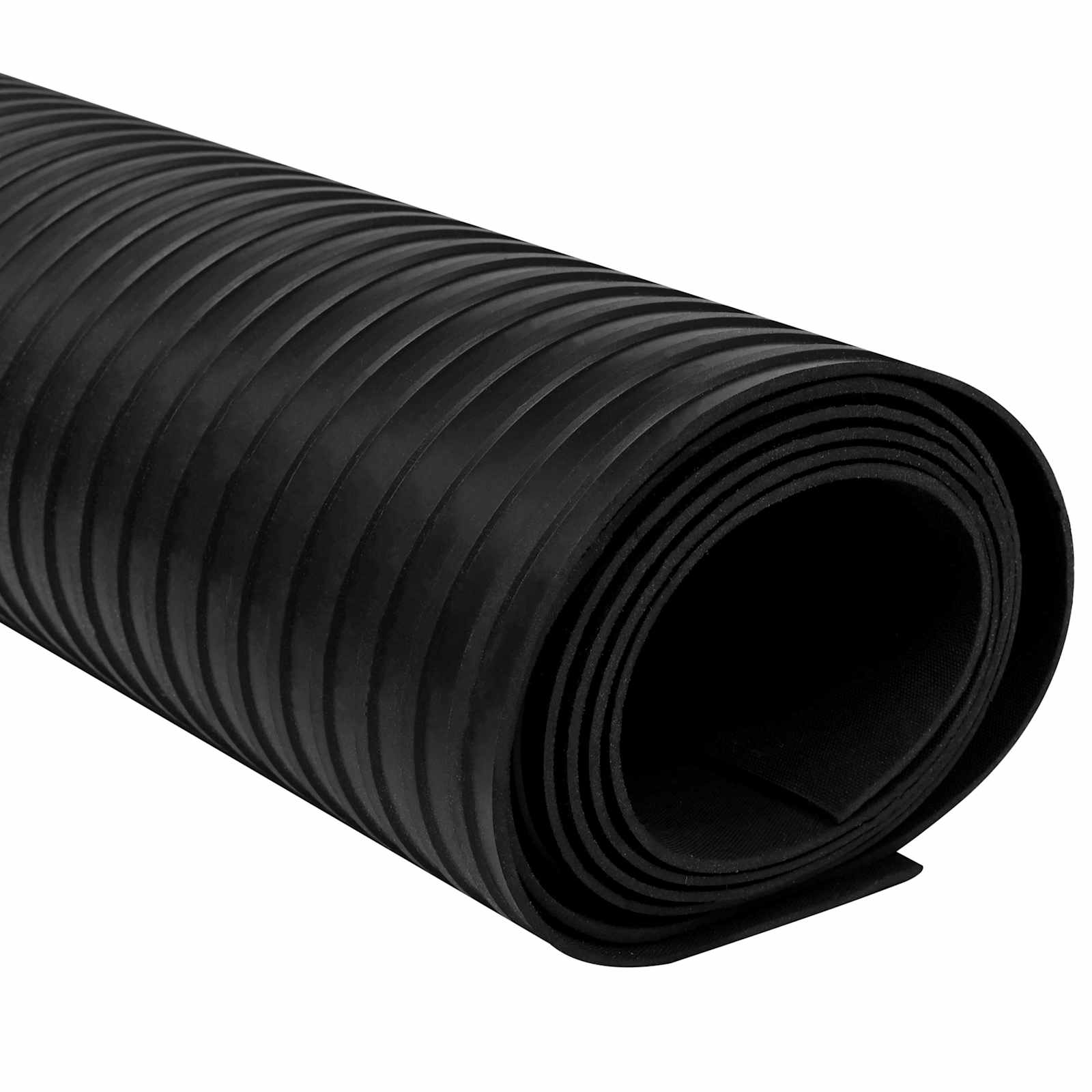 Bodenbelag Schwarz 1 x 2 m Gummi