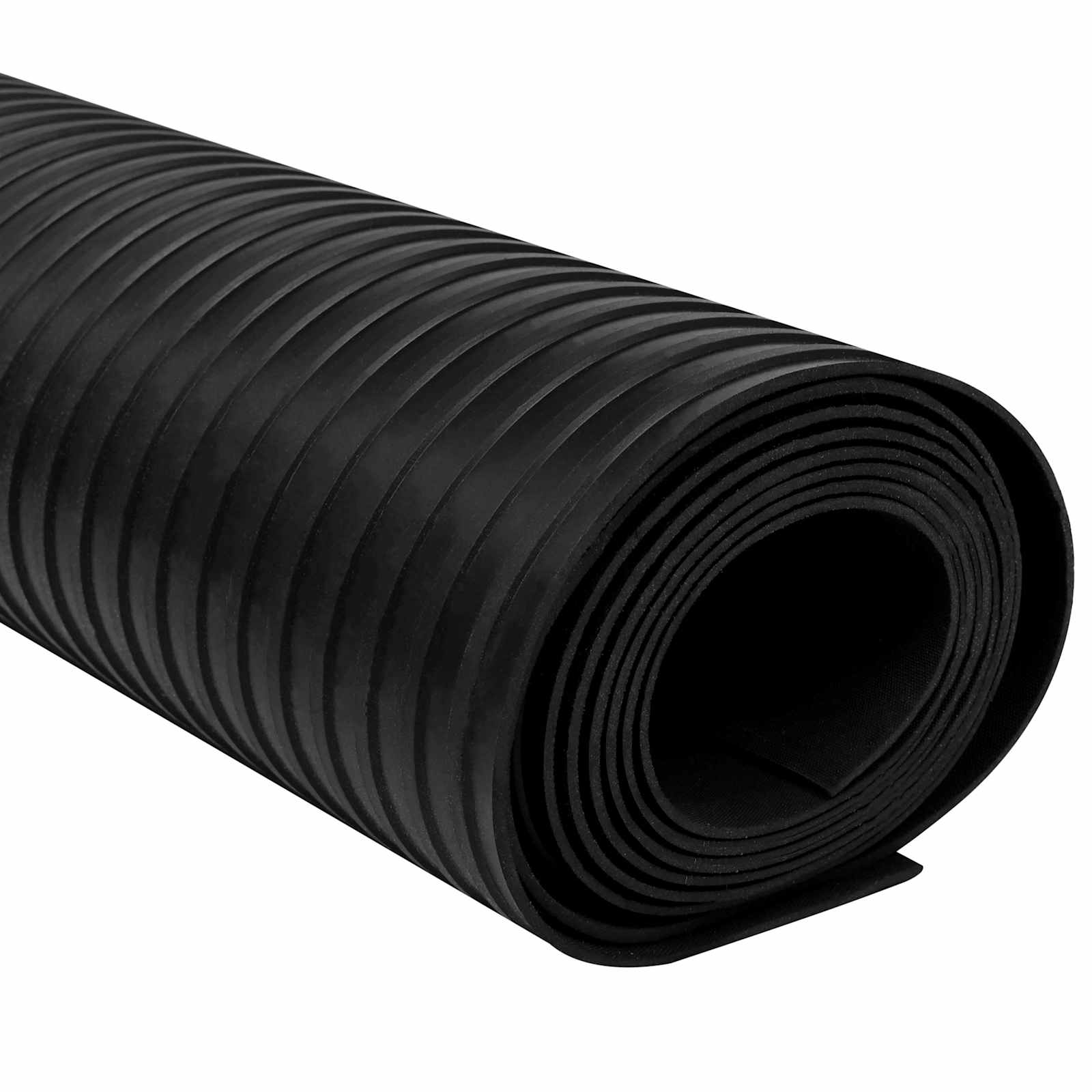 Bodenbelag Schwarz 1 x 5 m Gummi