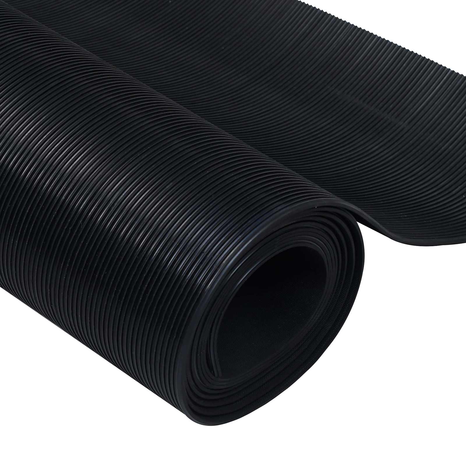 Bodenbelag Schwarz 1 x 5 m Gummi