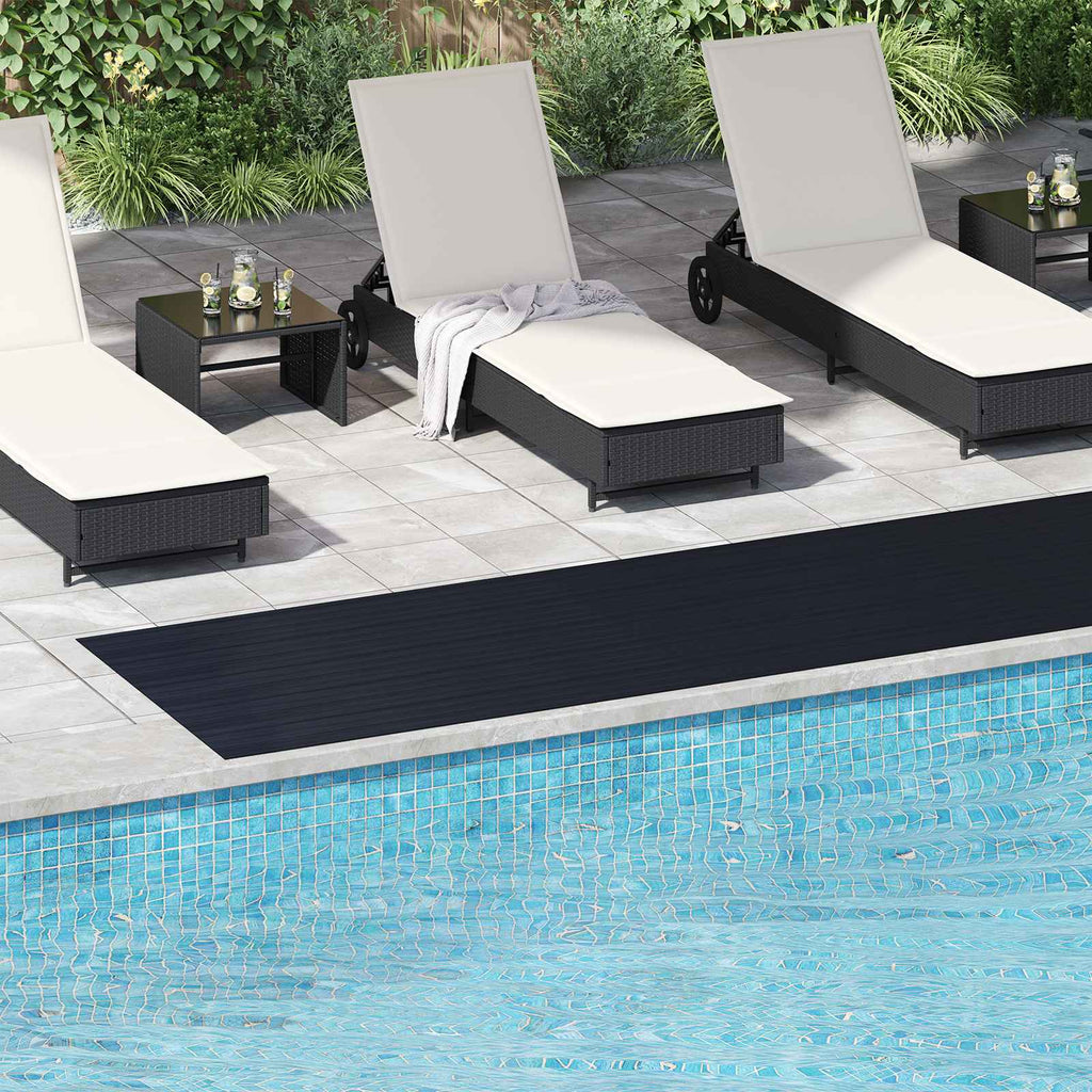 Bodenbelag Schwarz 1 x 5 m Gummi