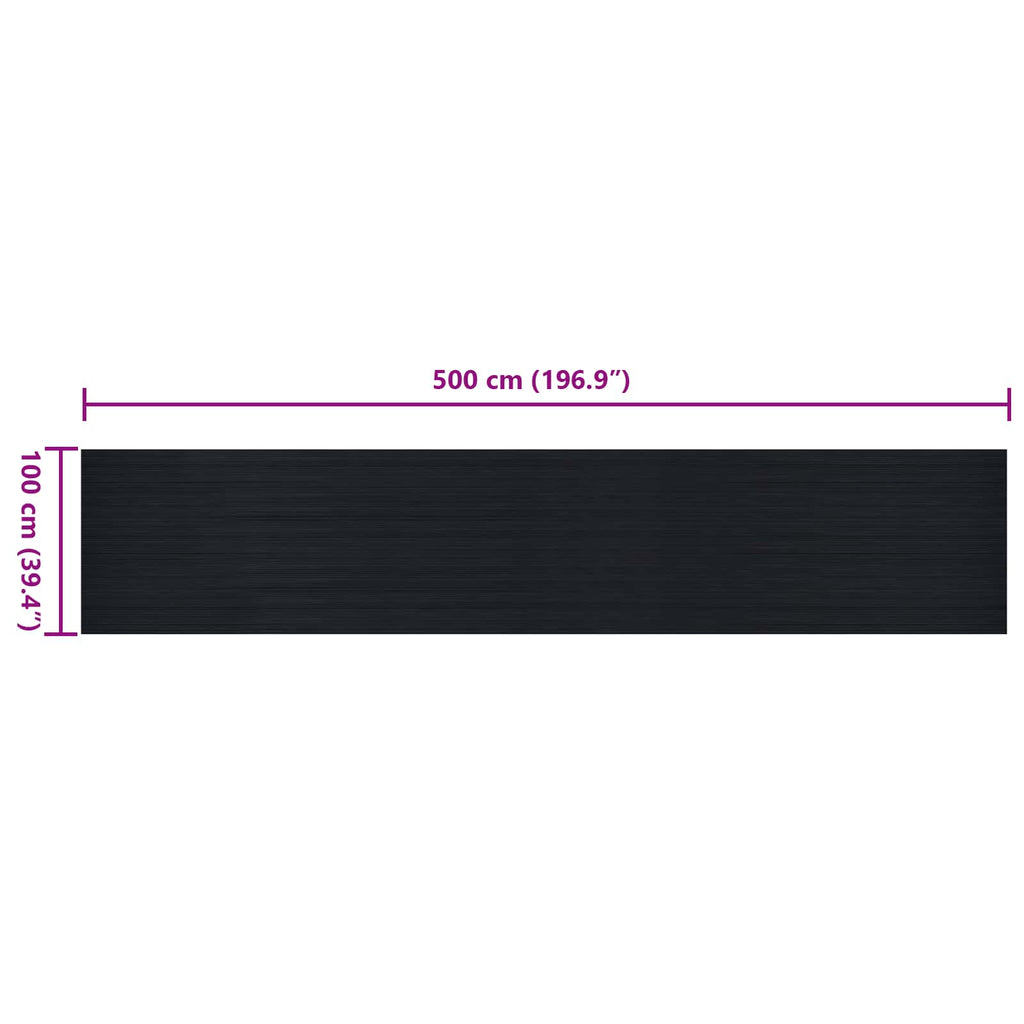 Bodenbelag Schwarz 1 x 5 m Gummi