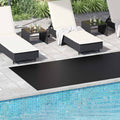Bodenbelag Schwarz 1,5 x 4 m Gummi