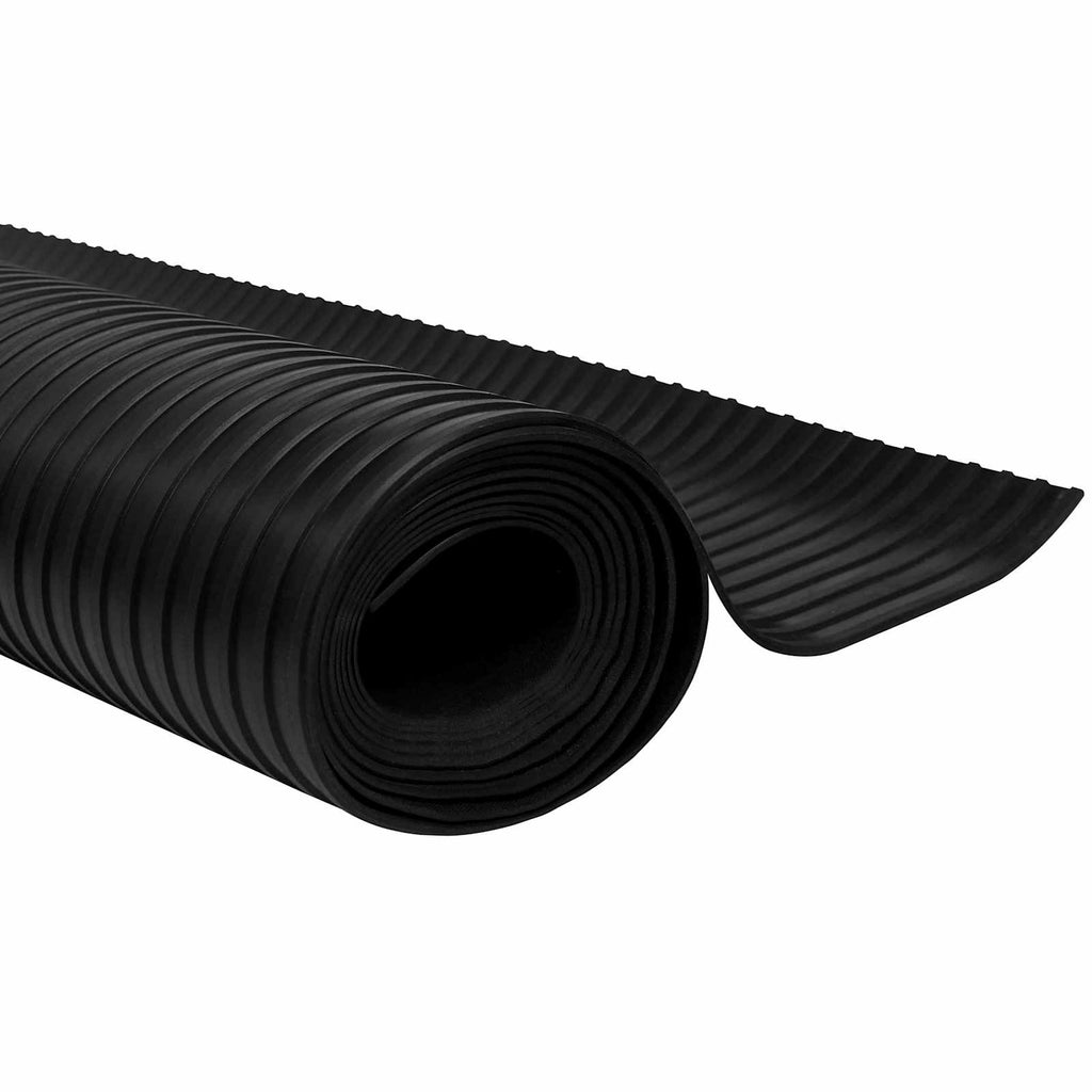 Bodenbelag Schwarz 1,5 x 4 m Gummi