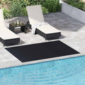 Bodenbelag Schwarz 1,5 x 2 m Gummi