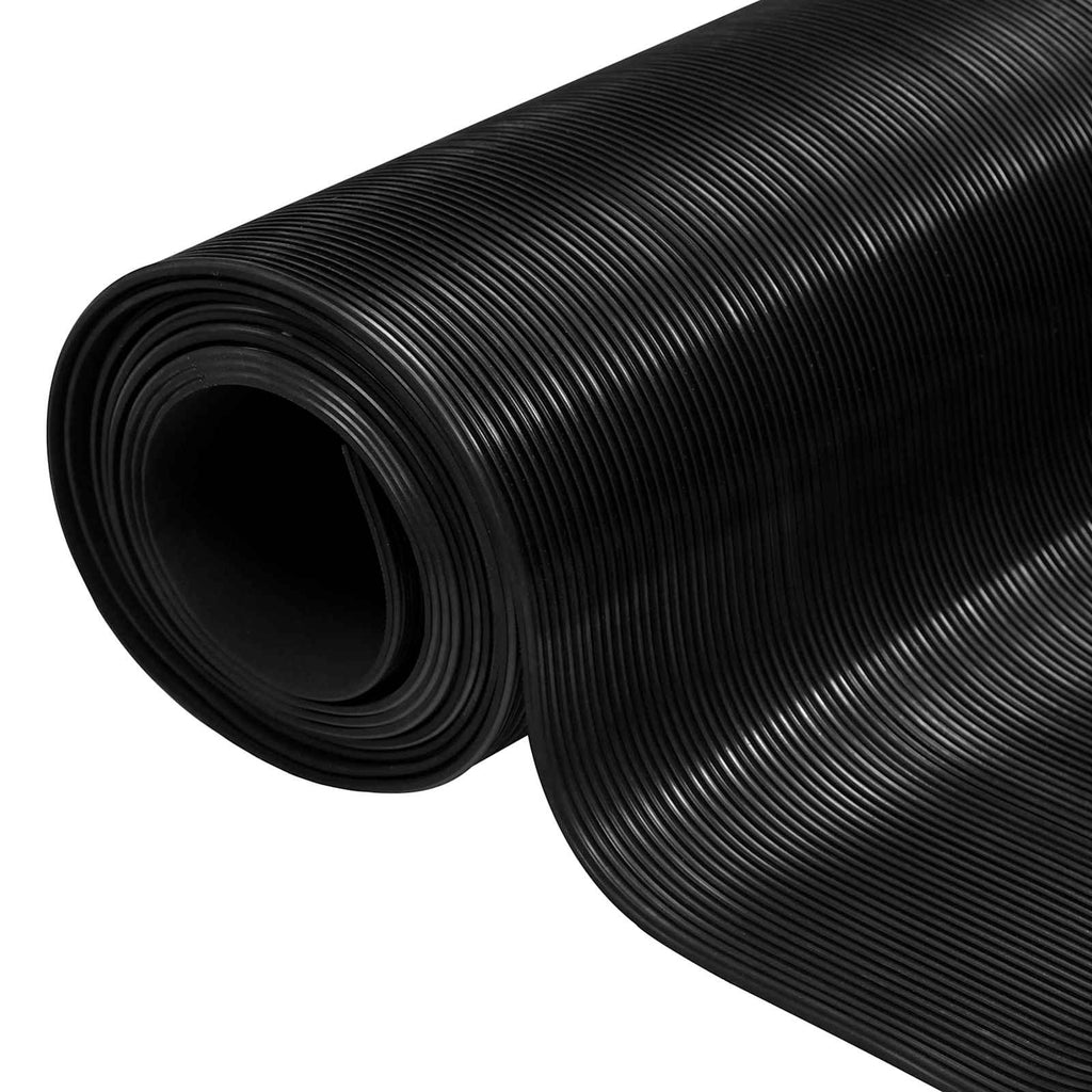 Bodenbelag Schwarz 1,5 x 2 m Gummi