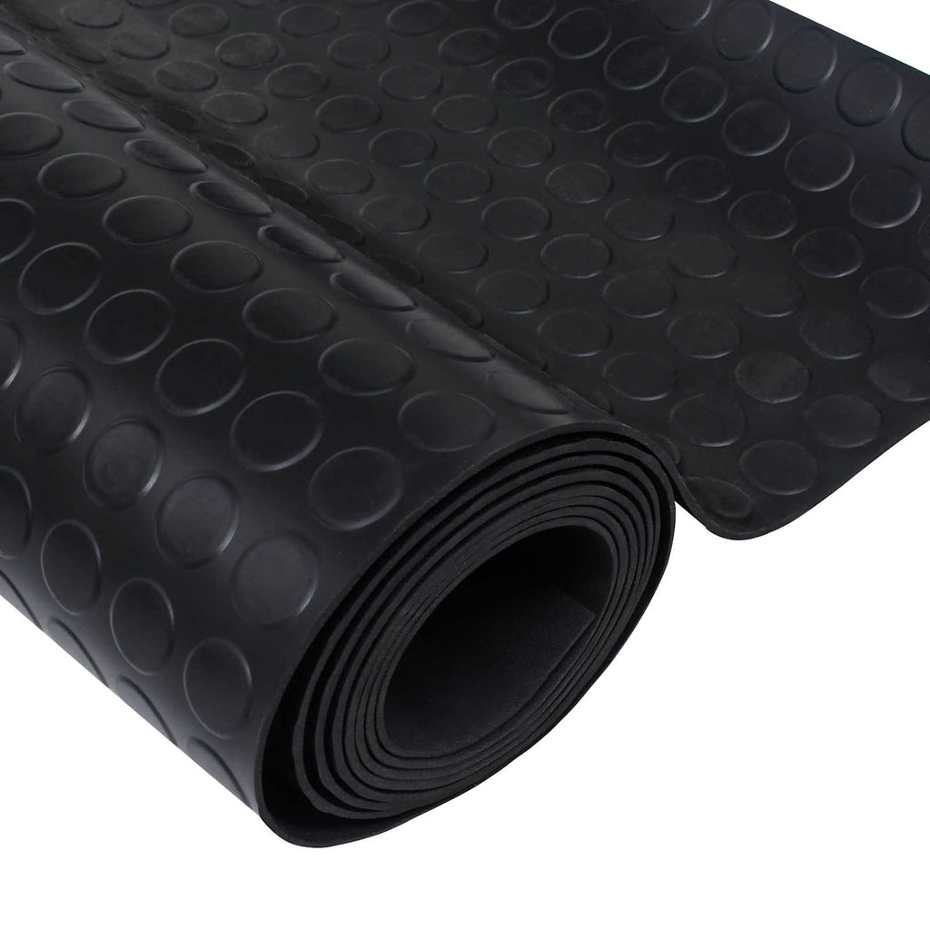 Bodenbelag Schwarz 1,5 x 2 m Gummi