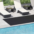 Bodenbelag Schwarz 1,5 x 4 m Gummi