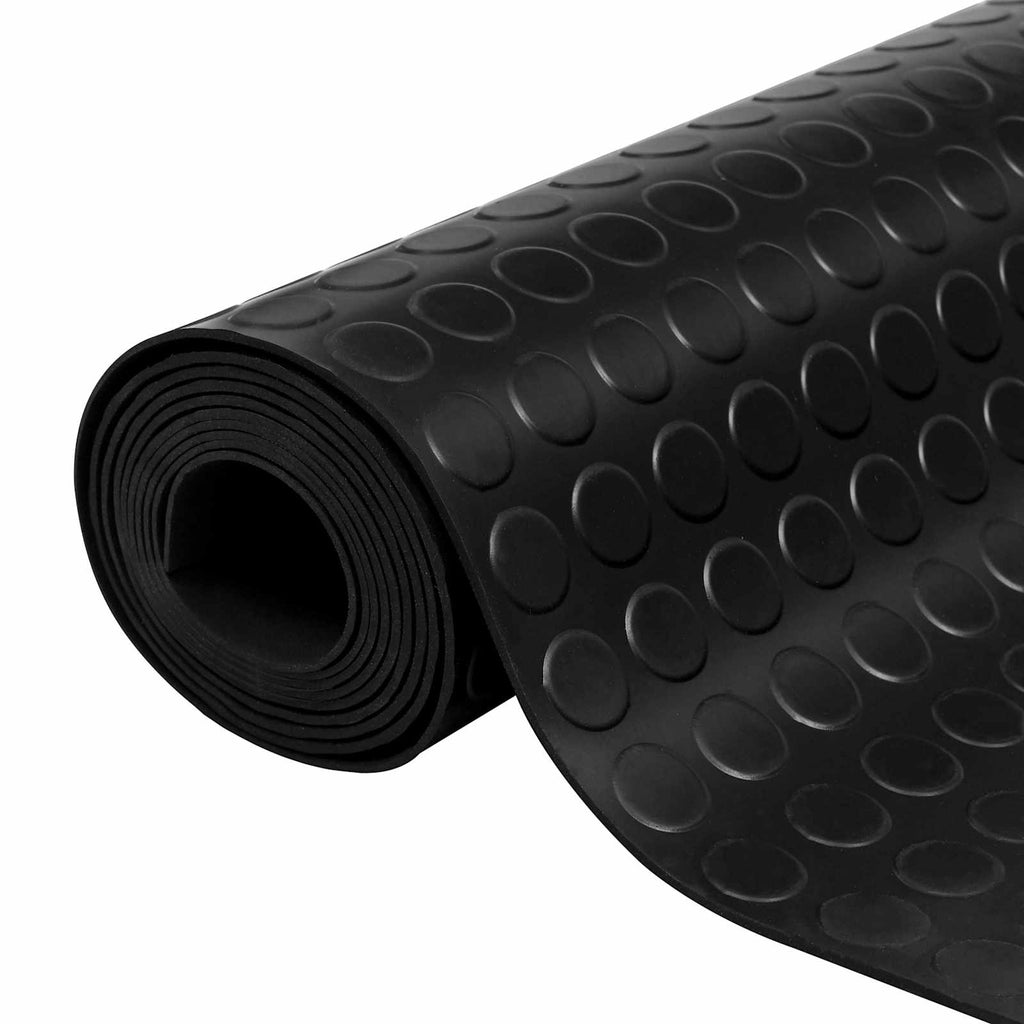 Bodenbelag Schwarz 1,5 x 4 m Gummi
