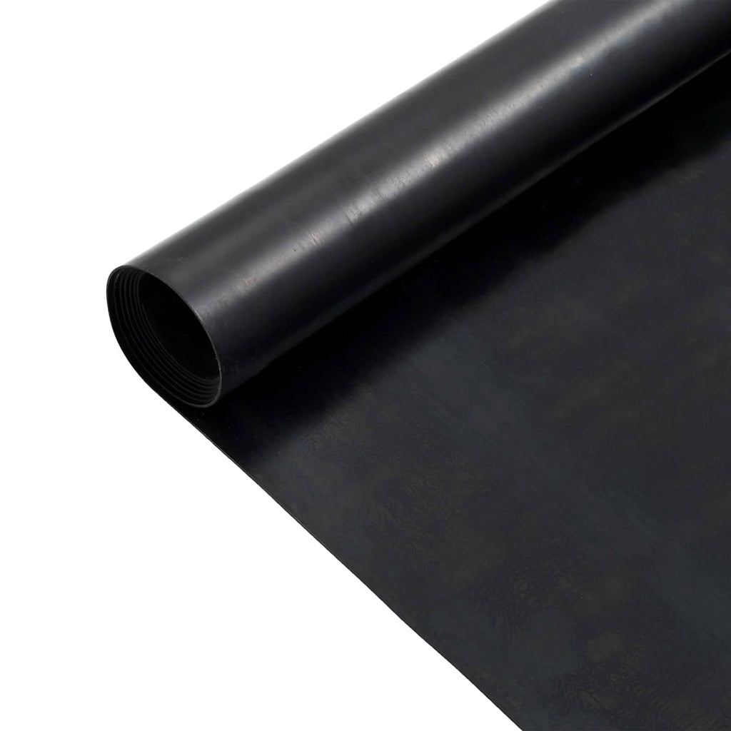 Bodenbelag Schwarz 1,2 x 5 m Gummi