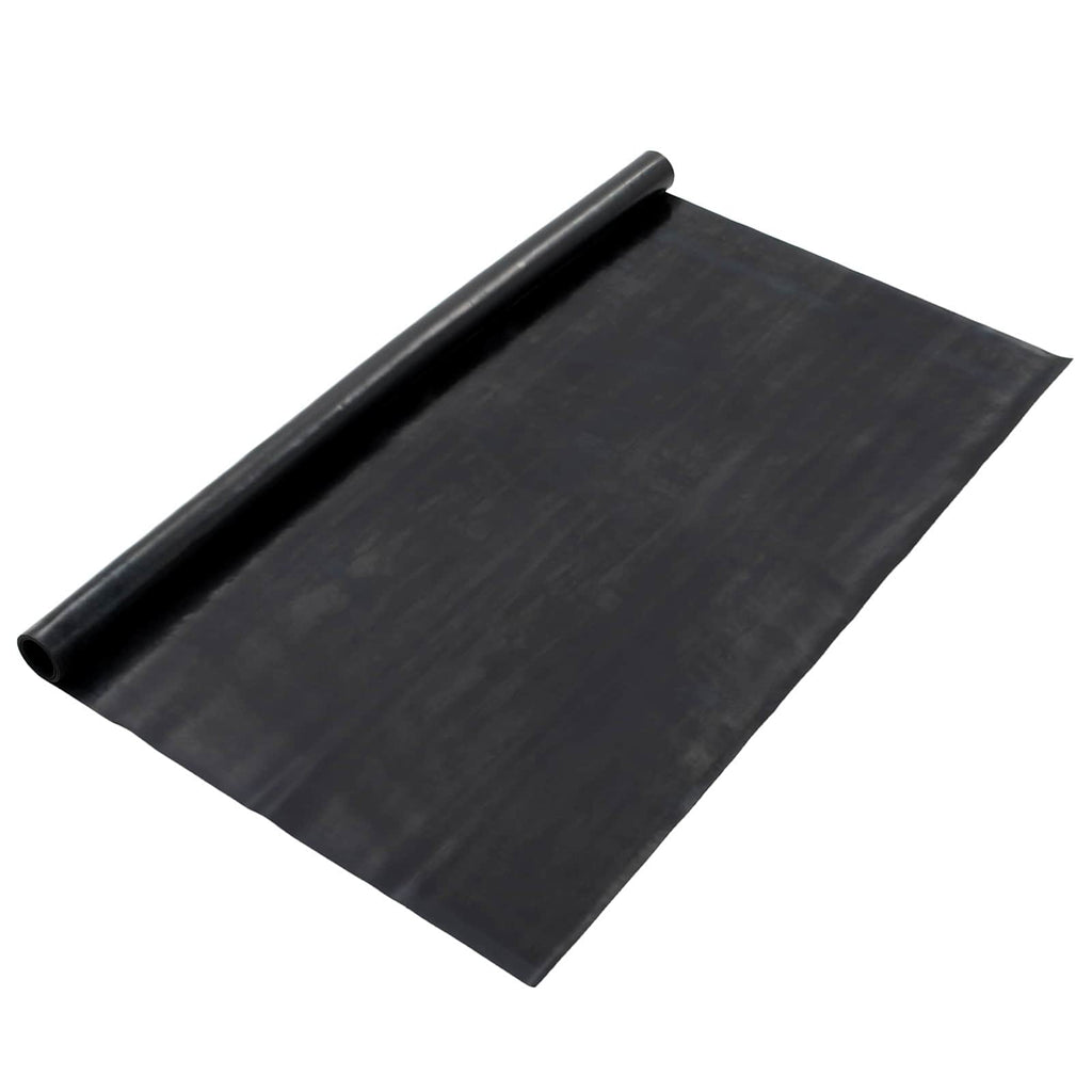 Bodenbelag Schwarz 1,2 x 5 m Gummi