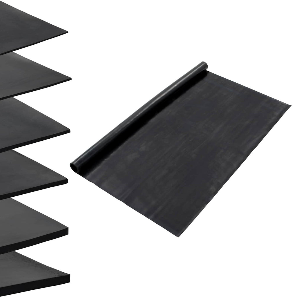 Bodenbelag Schwarz 1,2 x 5 m Gummi