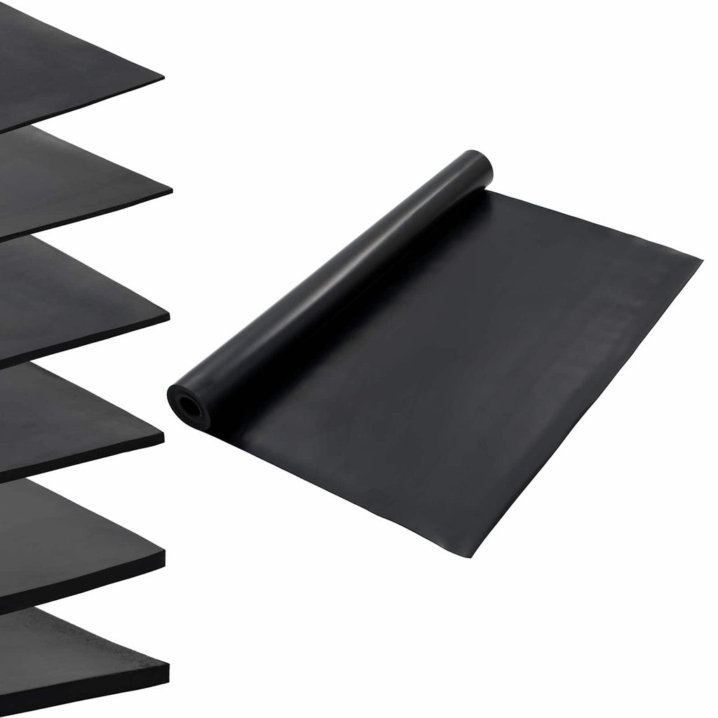 Bodenbelag Schwarz 1,2 x 5 m Gummi