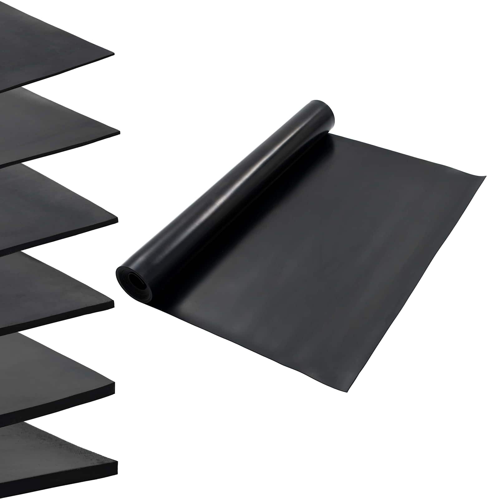 Bodenbelag Schwarz 1,2 x 5 m Gummi