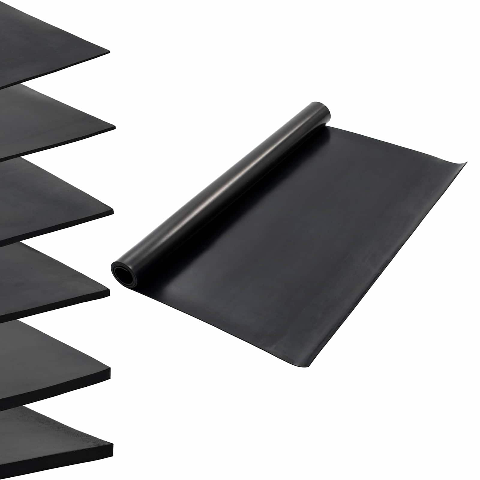 Bodenbelag Schwarz 1,2 x 2 m Gummi
