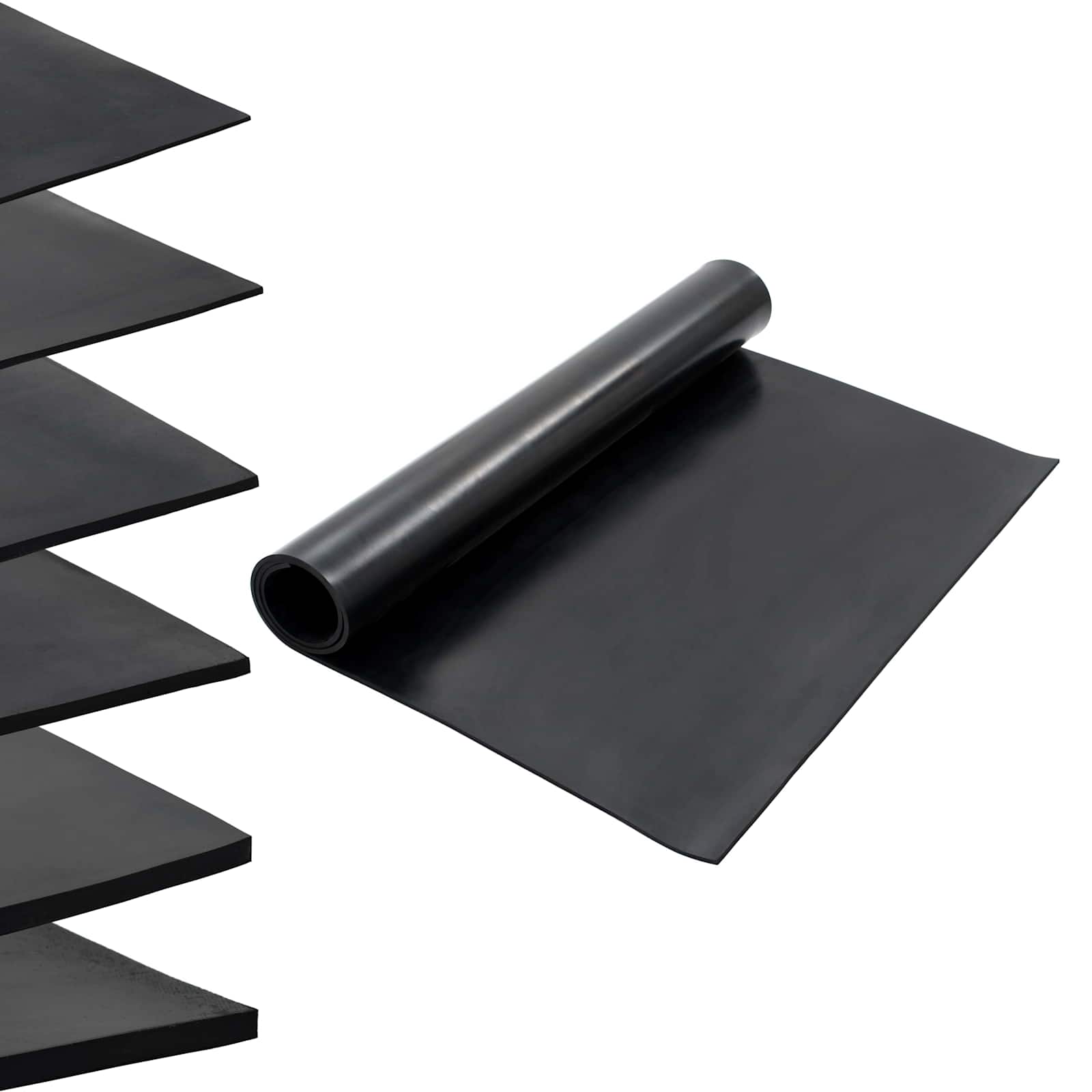 Bodenbelag Schwarz 1,2 x 2 m Gummi