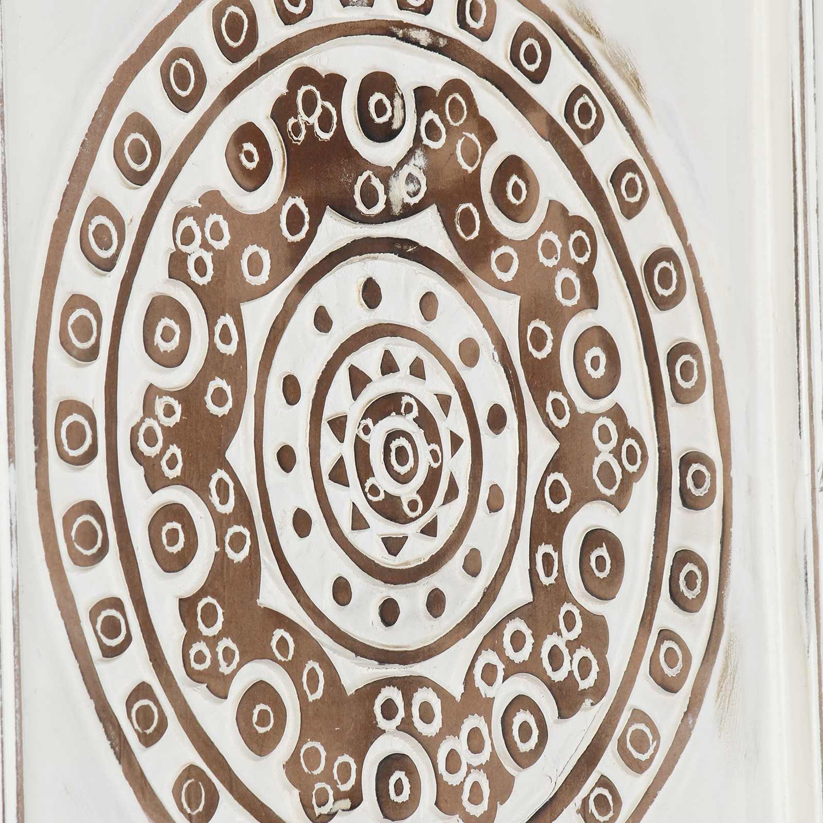 Kunst Dekoration 2 pcs Braun und Weiß 40 x 40 x 1,5 cm